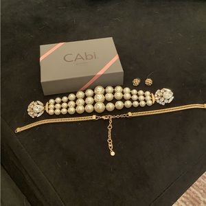 Cabi jewelry. This bracelet can also be worn as a necklace. Matching earrings